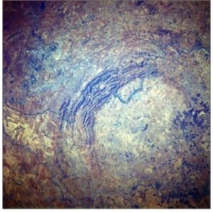 NASA-photo satelitte du Dome de Vredefort-