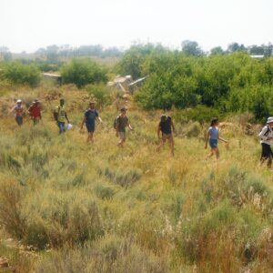 hiking through veld on dome tour karen